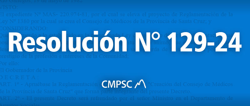 Resolución 129-24 | Valores Hora Médica – Abril 2024