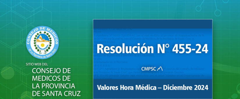 Resolución 455-24 | Valores Hora Médica – Diciembre 2024