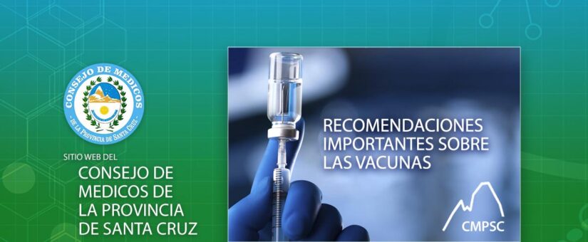 RECOMENDACIONES IMPORTANTES SOBRE LAS VACUNAS