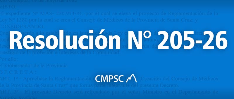 Resolución 205-26 | Convocatoria Asamblea General Ordinaria 2026